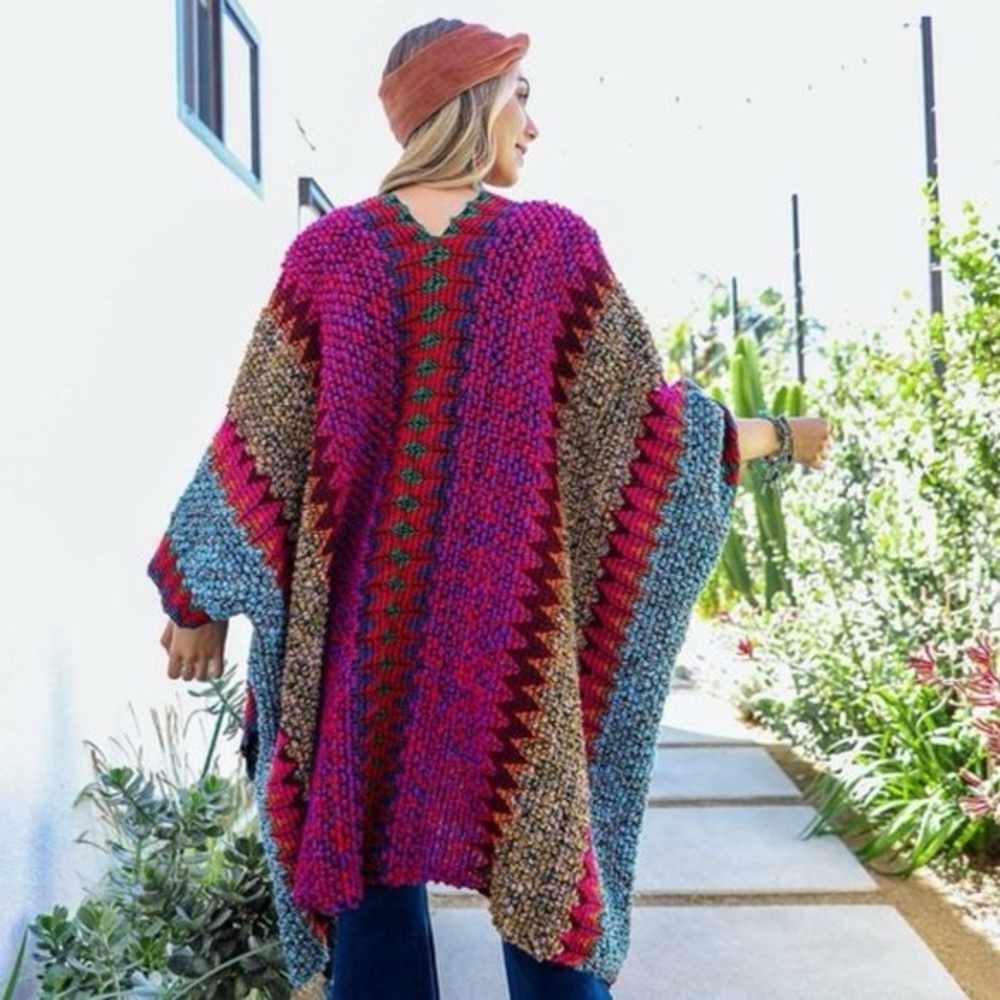 Multicolor Knit Women's Sweater - Picture 4 of 4